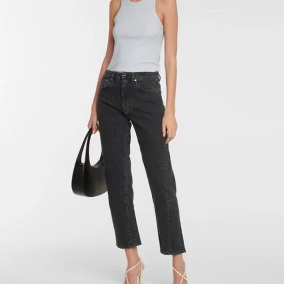 TOTEME Twisted Seam Washed Black Jeans 30 / 32 (best for US size 6 or 8) - Picture 2 of 16